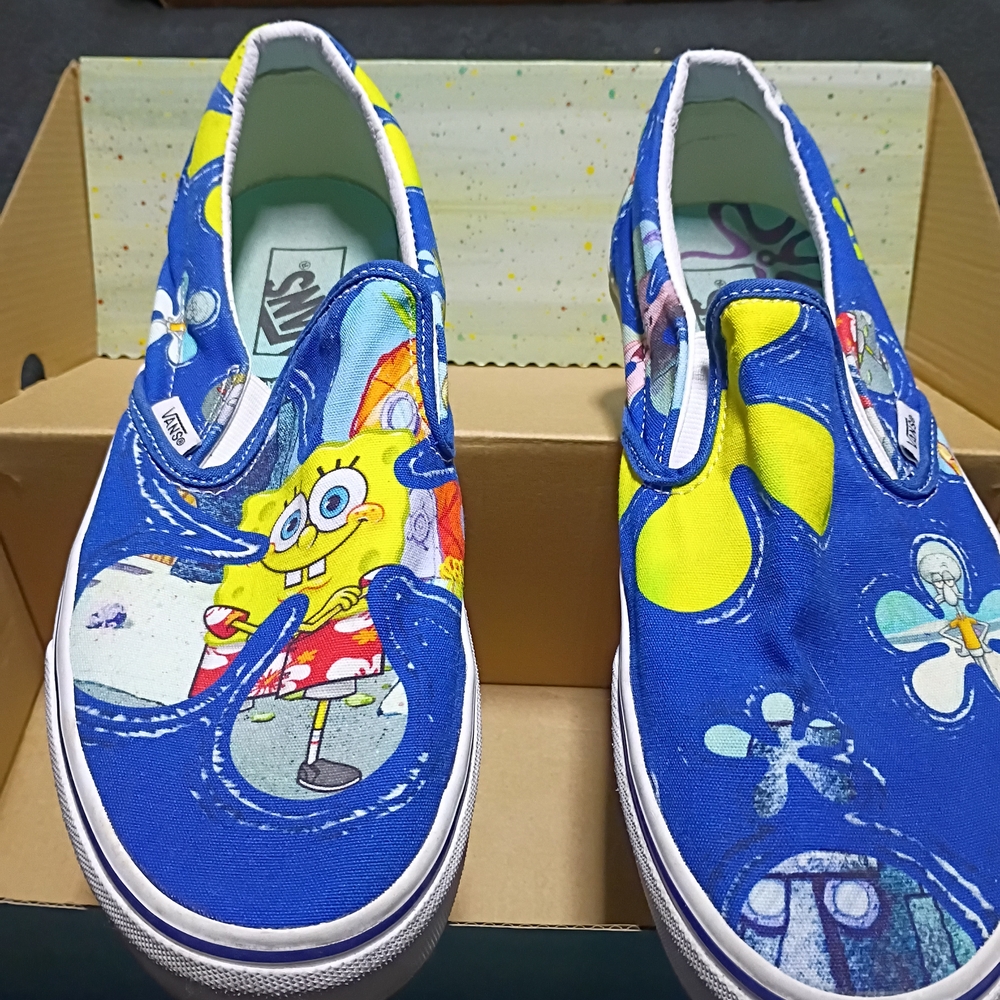 Vans Spongebob Alohabob Classic Slip On Sneakers Unisex Men’s9.5